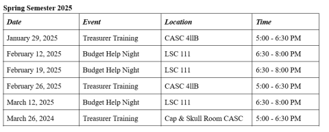schedule